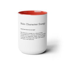 Load image into Gallery viewer, Main Character Energy Two-Tone Coffee Mugs, 15oz