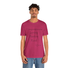 Load image into Gallery viewer, Unisex Jersey Short Sleeve Tee " Pink"