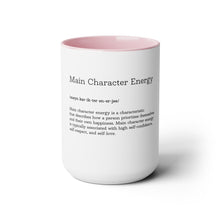 Load image into Gallery viewer, Main Character Energy Two-Tone Coffee Mugs, 15oz