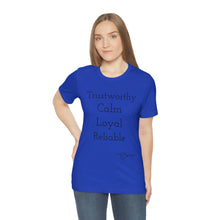 Load image into Gallery viewer, Unisex Jersey Short Sleeve Tee : Blue"