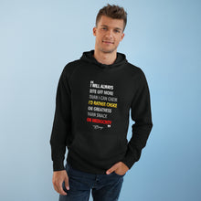 Load image into Gallery viewer, Unisex Supply Hood Black Only  "I will always bite off more than I can chew "