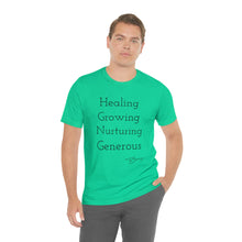 Load image into Gallery viewer, Unisex Jersey Short Sleeve Tee " Green:
