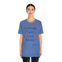 Load image into Gallery viewer, Unisex Jersey Short Sleeve Tee : Blue"