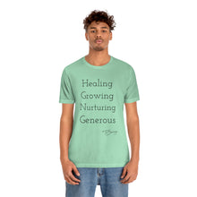 Load image into Gallery viewer, Unisex Jersey Short Sleeve Tee &quot; Green:
