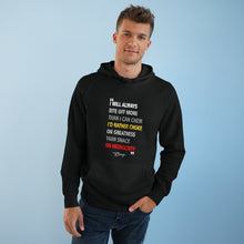 Load image into Gallery viewer, Unisex Supply Hood Black Only  &quot;I will always bite off more than I can chew &quot;
