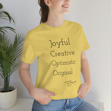 Load image into Gallery viewer, Unisex Jersey Short Sleeve Tee &quot;Yellow&quot;
