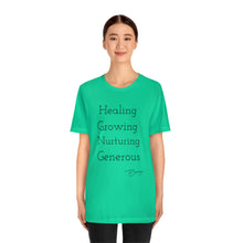 Load image into Gallery viewer, Unisex Jersey Short Sleeve Tee &quot; Green:
